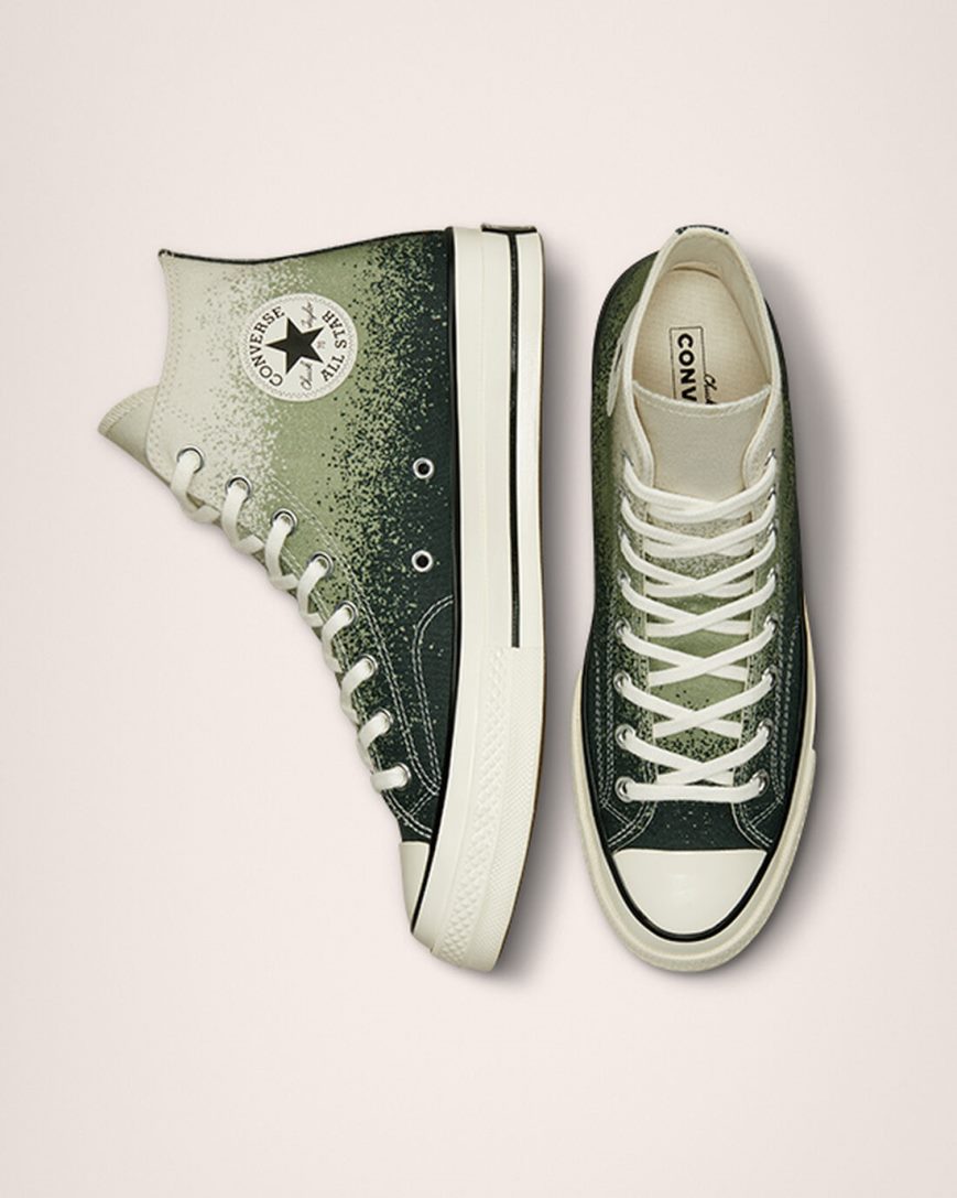 Dámské Boty Vysoké Converse Chuck 70 Scatter Dye Černé | CZ UX31P35